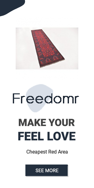 One of a Kind Auxvasse Hand Knotted Runner 210 x 98 Wool Red Blue Area..